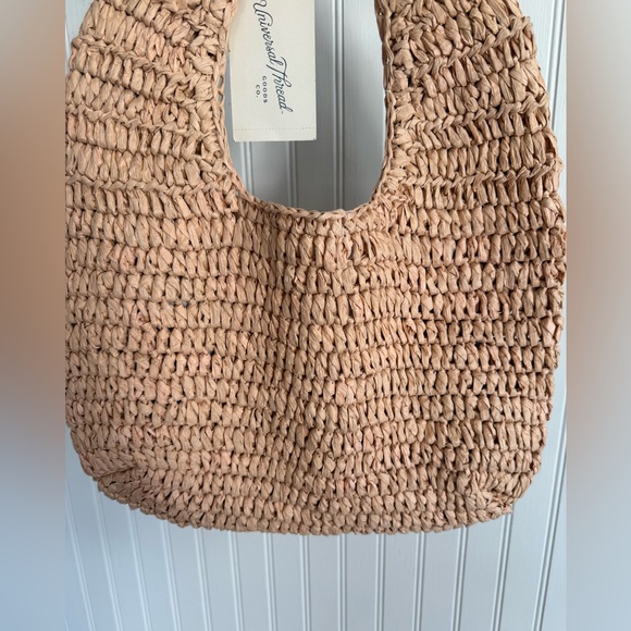 Universal Thread Raffia Hobo Handbag NWT - Picture 5 of 6